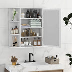 Bathroom Medicine Cabinet with Mirror - 6.5D x 26W x 25H