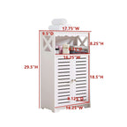 Bathroom Floor Storage Cabinet, White