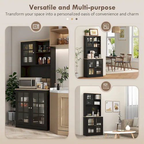 72 Freestanding Kitchen Pantry Cabinet