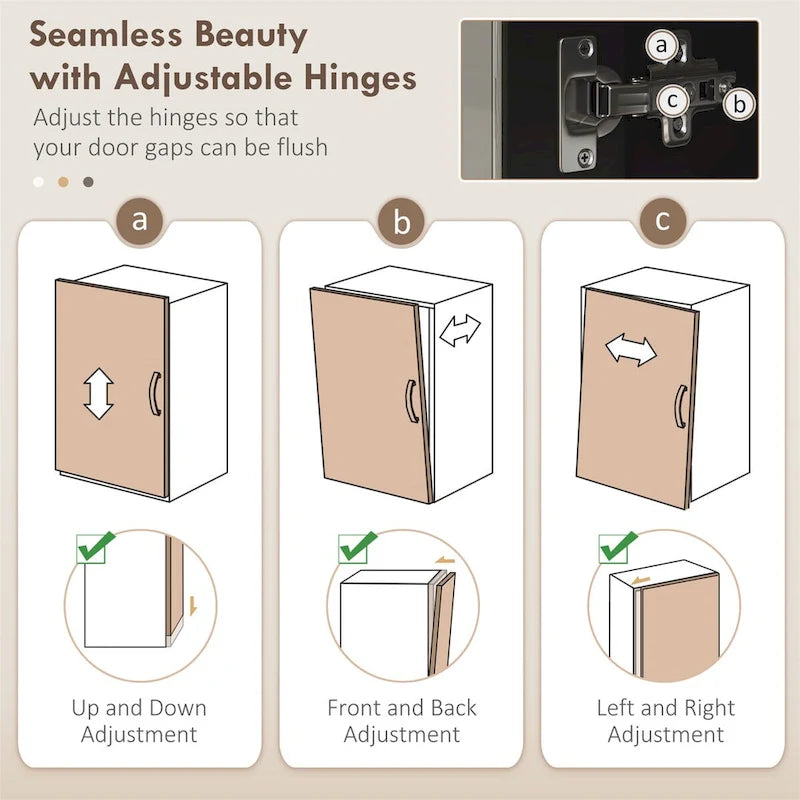 72 Freestanding Kitchen Pantry Cabinet