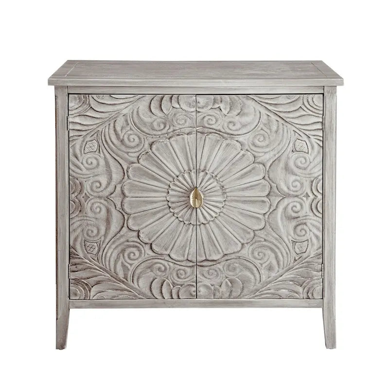 Light Grey 30.71 in. H Storage Cabinet with Shelves - 31.50 x 14.97