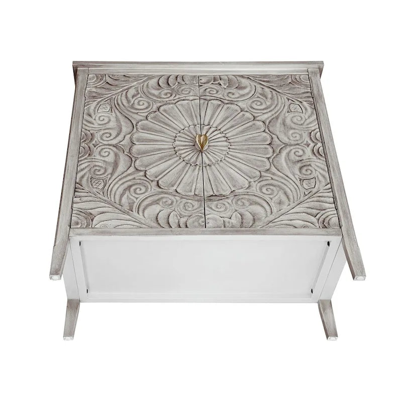 Light Grey 30.71 in. H Storage Cabinet with Shelves - 31.50 x 14.97