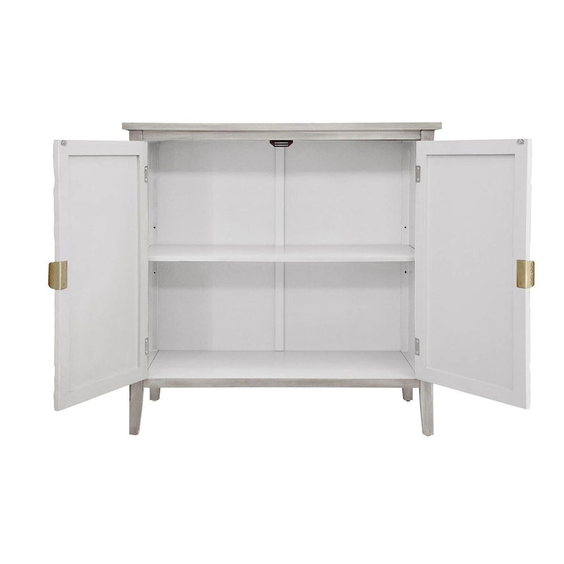 Light Grey 30.71 in. H Storage Cabinet with Shelves - 31.50 x 14.97
