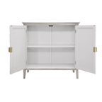 Light Grey 30.71 in. H Storage Cabinet with Shelves - 31.50 x 14.97