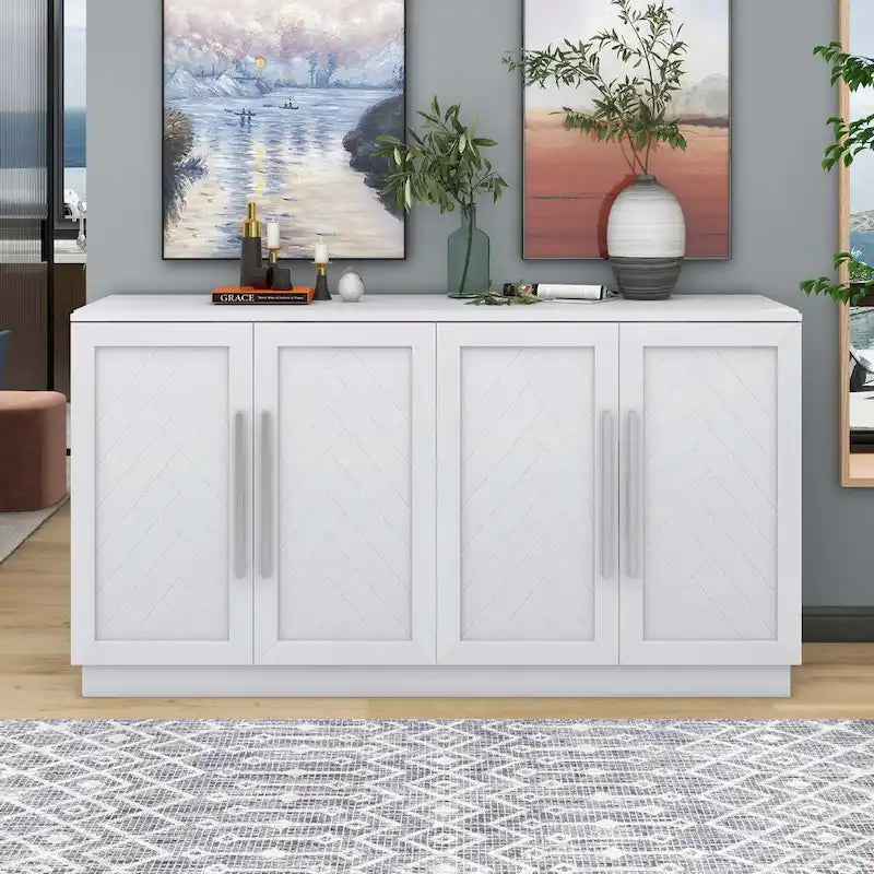 Sideboard with Adjustable Shelves for Kitchen