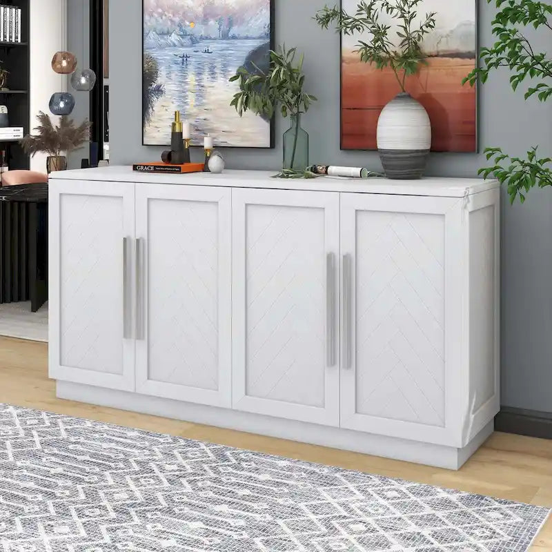 Sideboard with Adjustable Shelves for Kitchen