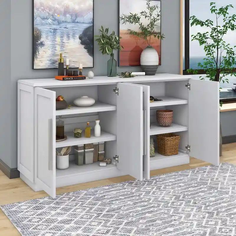 Sideboard with Adjustable Shelves for Kitchen