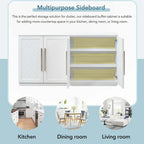 Sideboard with Adjustable Shelves for Kitchen