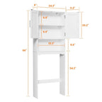 Over The Toilet Storage Bathroom Cabinet with Adjustable Shelves