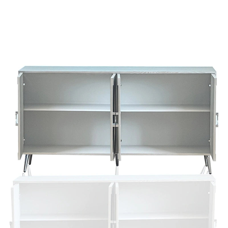 Modern Lacquered 4 Door Wooden Cabinet