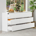 63W Contemporary 6-Drawer Storage Cabinet Sideboard Buffet