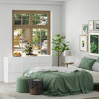 63W Contemporary 6-Drawer Storage Cabinet Sideboard Buffet