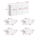 63W Contemporary 6-Drawer Storage Cabinet Sideboard Buffet