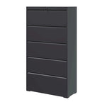 5 Drawer Metal Lateral File Cabinet,Filing Cabinet with Lock,Lockable File Cabinet for Home Office,Locking Metal File Cabinet