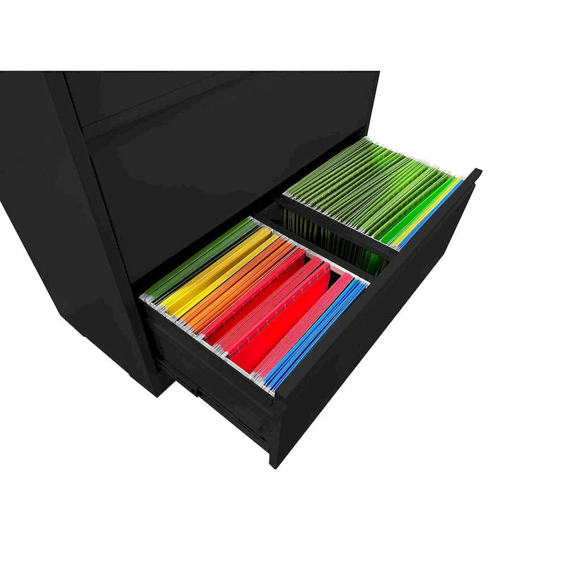 5 Drawer Metal Lateral File Cabinet,Filing Cabinet with Lock,Lockable File Cabinet for Home Office,Locking Metal File Cabinet