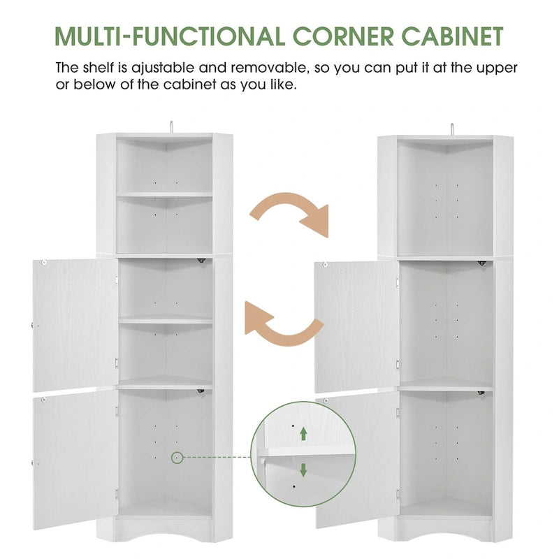 Freestanding Storage Cabinet with Doors