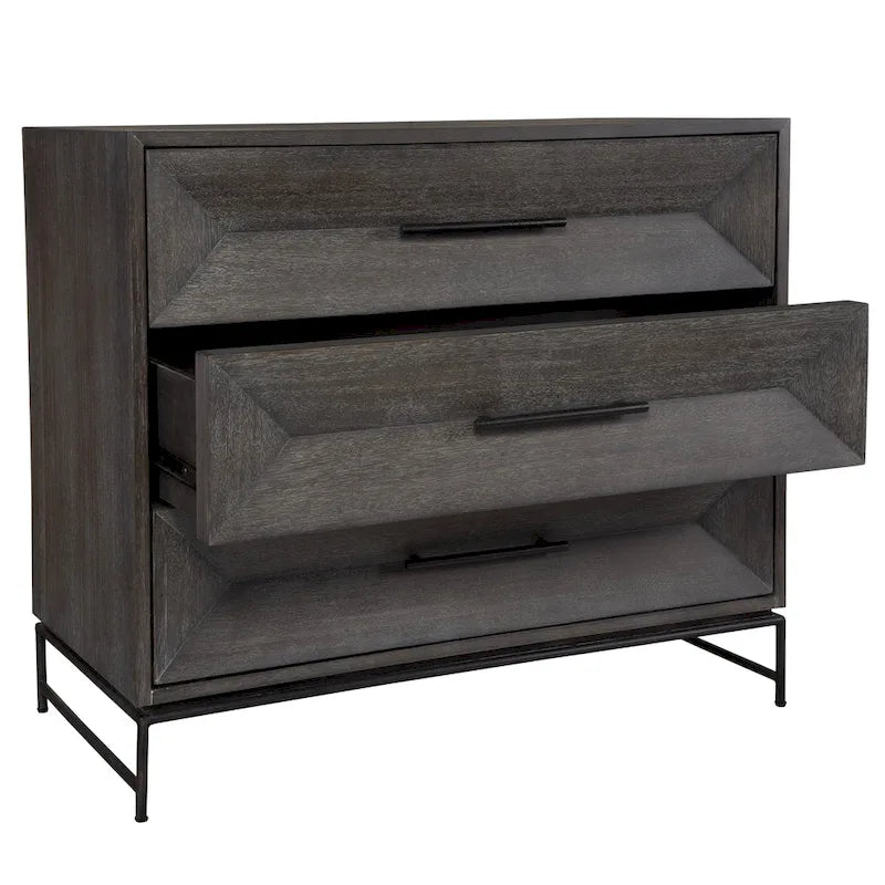 Uttermost Knox Dark Walnut Accent Chest - 32H x 36W x 18D