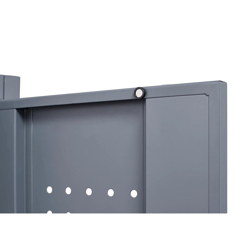 Metal Storage Cabinets, Cleaning Tool Cabinet with Locking Door, Tall Broom Tool Organizer and Storage, Large Storage Cabinet