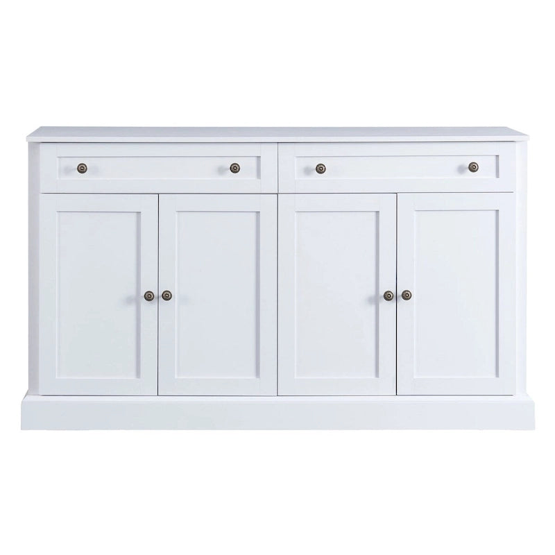 58.30 Inch MDF Sideboard with Adjustable Shelves