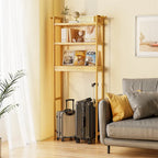 Over Toilet Shelf Space-saving Bamboo Bathroom Cabinet Rack Adjustable